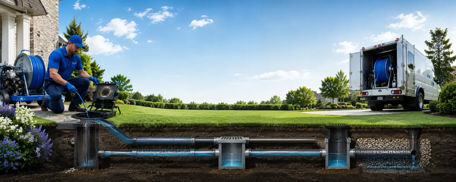 Outdoor drain cleaning information for Pelkie, MI